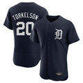 Vanessashop D.Tigers #20 Spencer Torkelson Player Navy Limited Elite Home Stitched Jerseys
