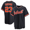 Vanessashop D.Tigers #23 Kirk Gibson Player Navy Home Game Stitched Jerseys