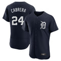 Vanessashop D.Tigers #24 Miguel Cabrera Player Navy Limited Elite Home Stitched Jerseys