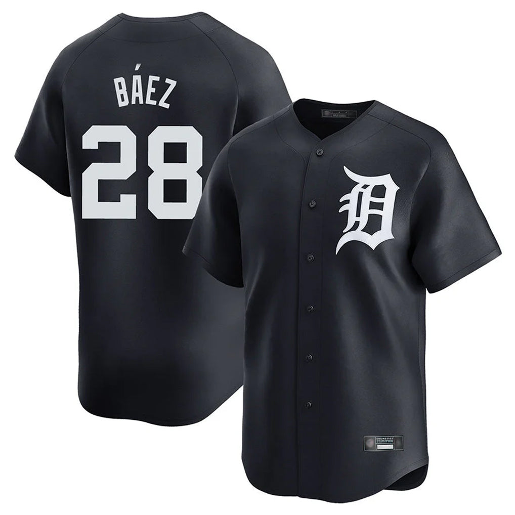 Vanessashop D.Tigers #28 Javier B¨¢ez Player Navy Home Limited Game Stitched Jerseys
