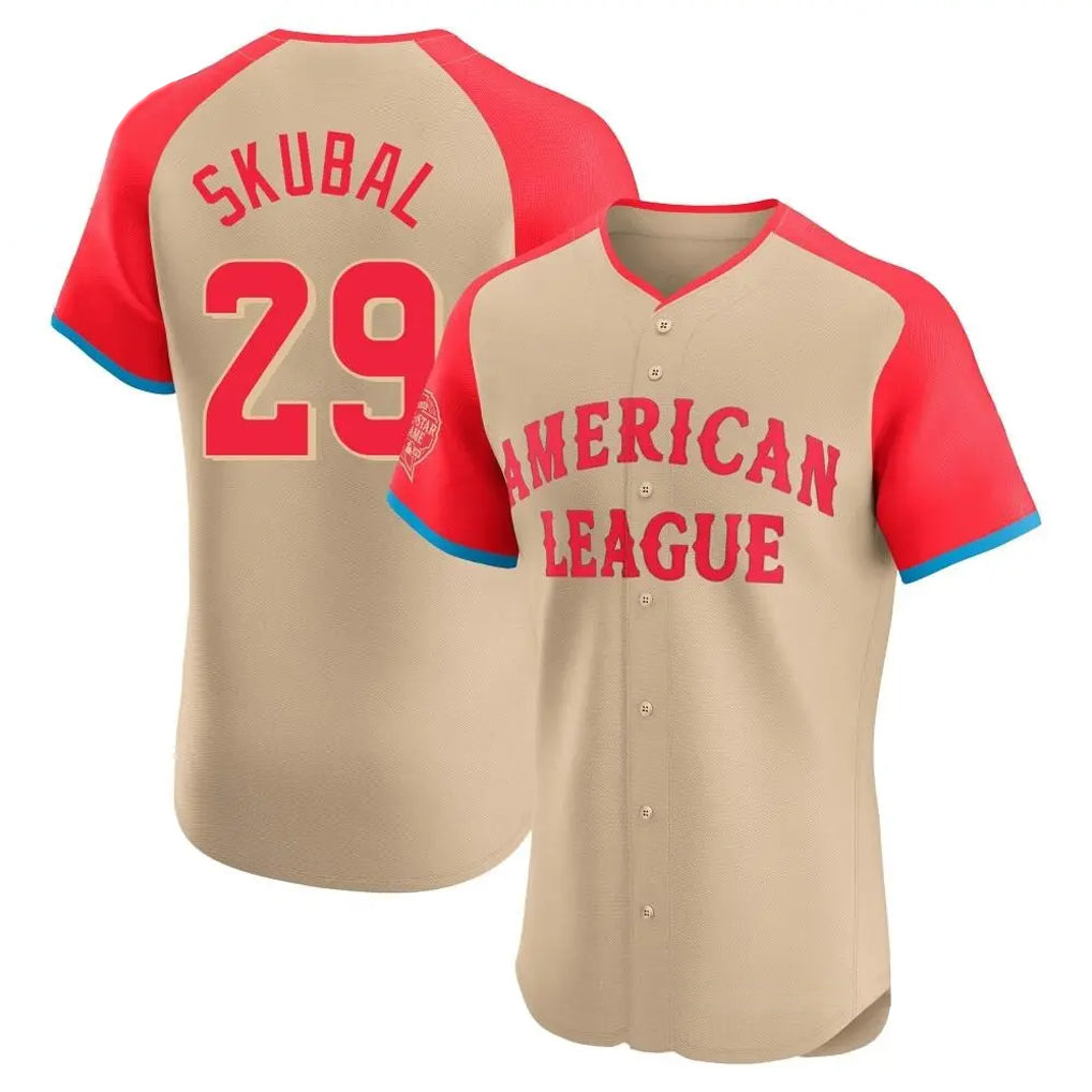 Vanessashop D.Tigers #29 Tarik Skubal Player Cream American League All-Star Limited Elite Home Stitched Jerseys