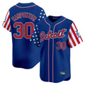 Vanessashop D.Tigers #30 Kerry Carpenter Player Royal Independence Day Vapor Premier Limited Stitched Jerseys