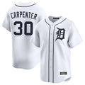 Vanessashop D.Tigers #30 Kerry Carpenter Player White Home Limited Stitched Jerseys