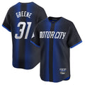 Vanessashop D.Tigers #31 Riley Greene Player Navy City Connect Home Limited Stitched Jerseys
