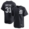 Vanessashop D.Tigers #31 Riley Greene Player Navy Home Limited Game Stitched Jerseys