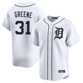 Vanessashop D.Tigers #31 Riley Greene Player White Home Limited Stitched Jerseys