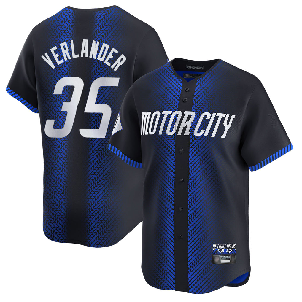 Vanessashop D.Tigers #35 Justin Verlander Player Navy City Connect Home Limited Stitched Jerseys