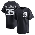 Vanessashop D.Tigers #35 Justin Verlander Player Navy Home Limited Game Stitched Jerseys