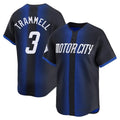 Vanessashop D.Tigers #3 Alan Trammell Player Navy Game Home Stitched Jerseys