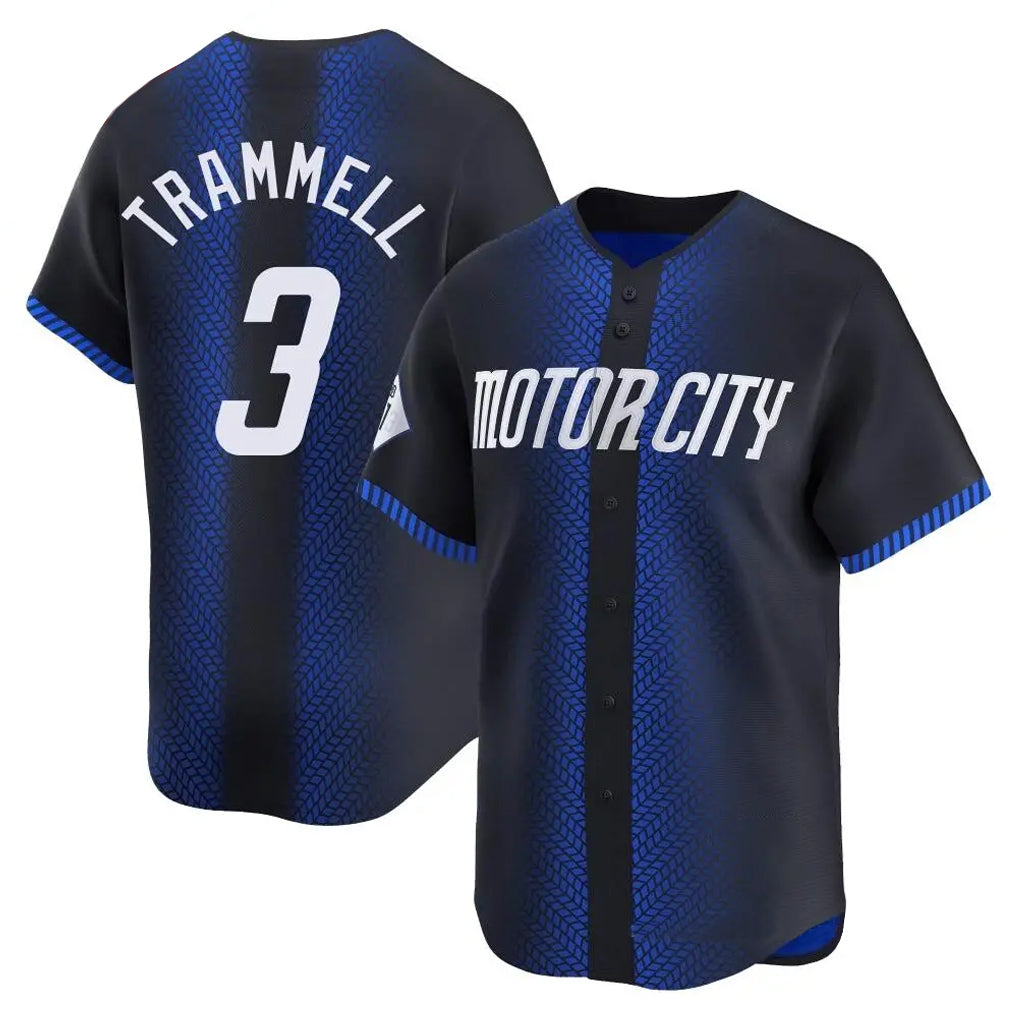 Vanessashop D.Tigers #3 Alan Trammell Player Navy Game Home Stitched Jerseys