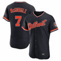 Vanessashop D.Tigers #7 Kevin McGonigle Player Navy Limited Elite Home Game Stitched Jerseys