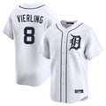 Vanessashop D.Tigers #8 Matt Vierling Player White Home Limited Stitched Jerseys