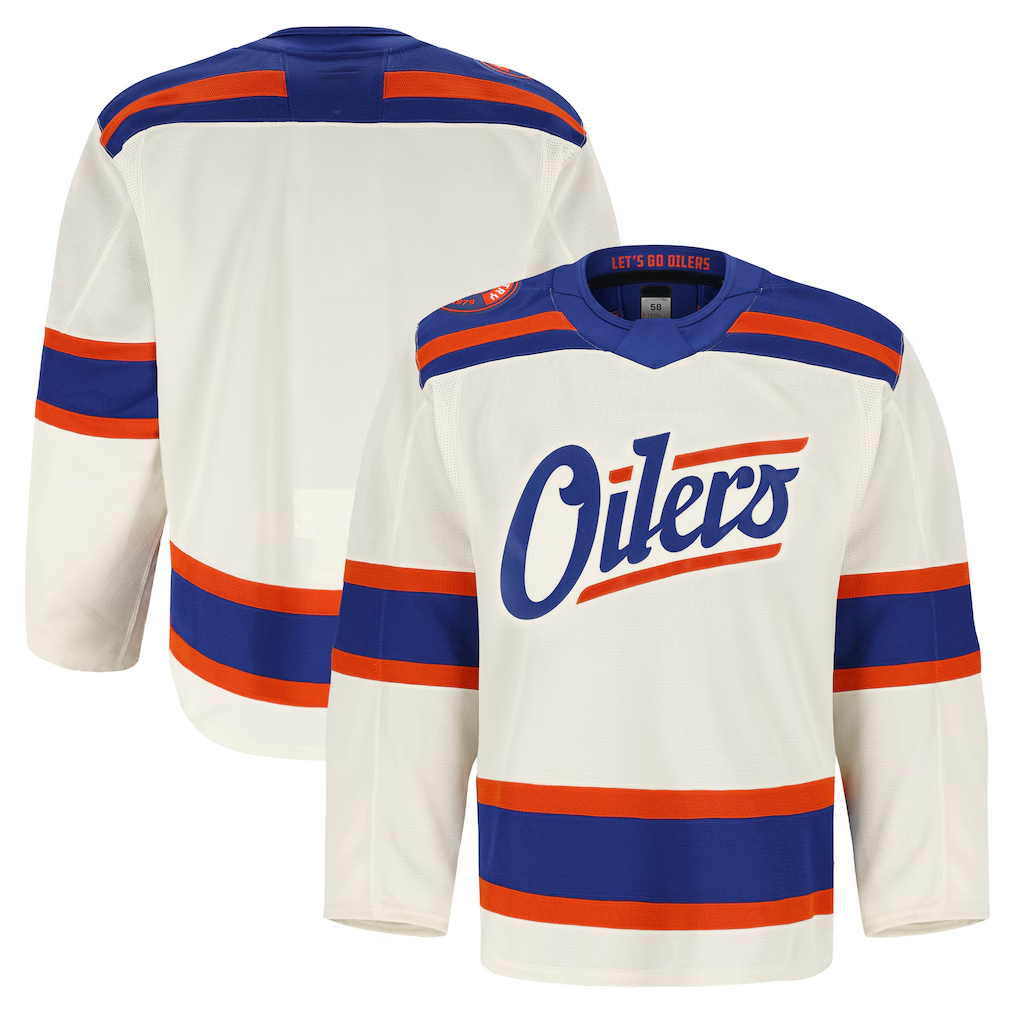 Vanessashop E.Oilers Light Beige Alternate Authentic Pro Jerseys
