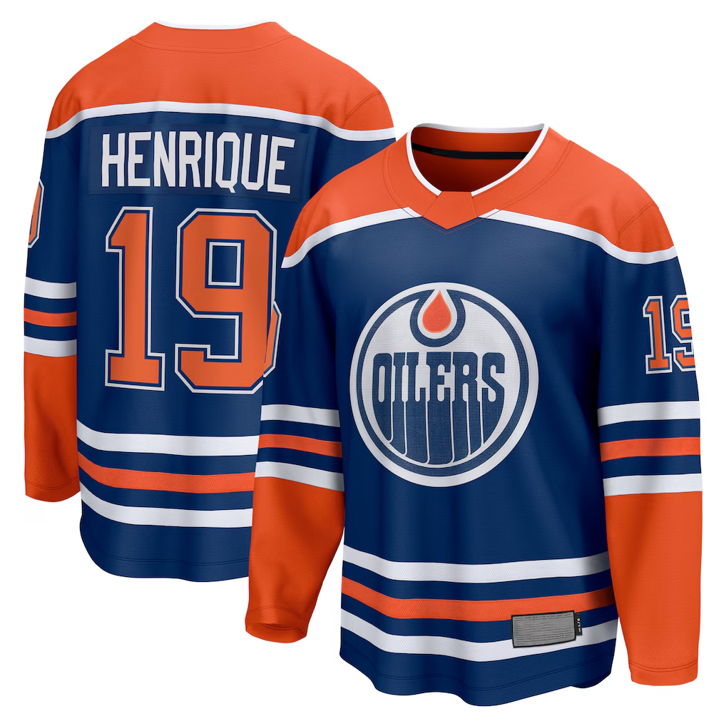 Vanessashop E.Oilers #19 Adam Henrique Royal Home Breakaway Jerseys