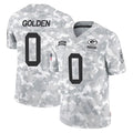 Vanessashop GB.Packers #0 Matthew Golden Player Arctic Camo Salute To Service Limited Stitched Jerseys