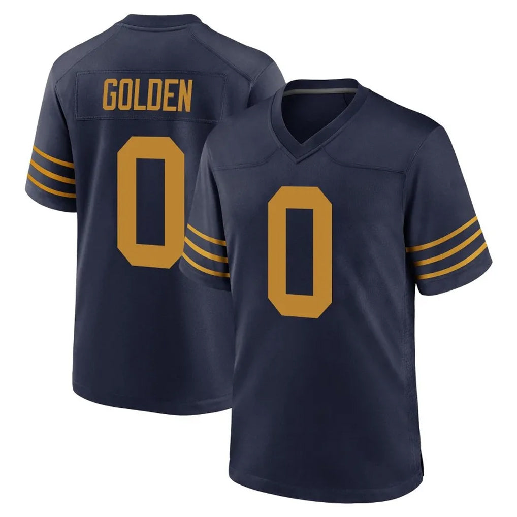 Vanessashop GB.Packers #0 Matthew Golden Player Navy The 1923 Classic Home Game Stitched Jerseys