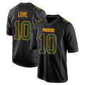 Vanessashop GB.Packers #10 Jordan Love Player Black Fashion Home Game Stitched Jerseys