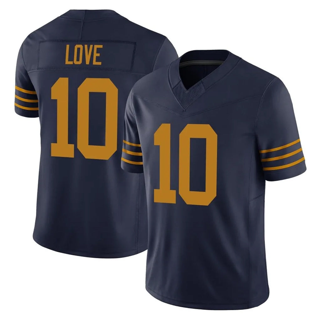 Vanessashop GB.Packers #10 Jordan Love Player Navy The 1923 Classic Vapor F.U.S.E. Home Game Stitched Jerseys