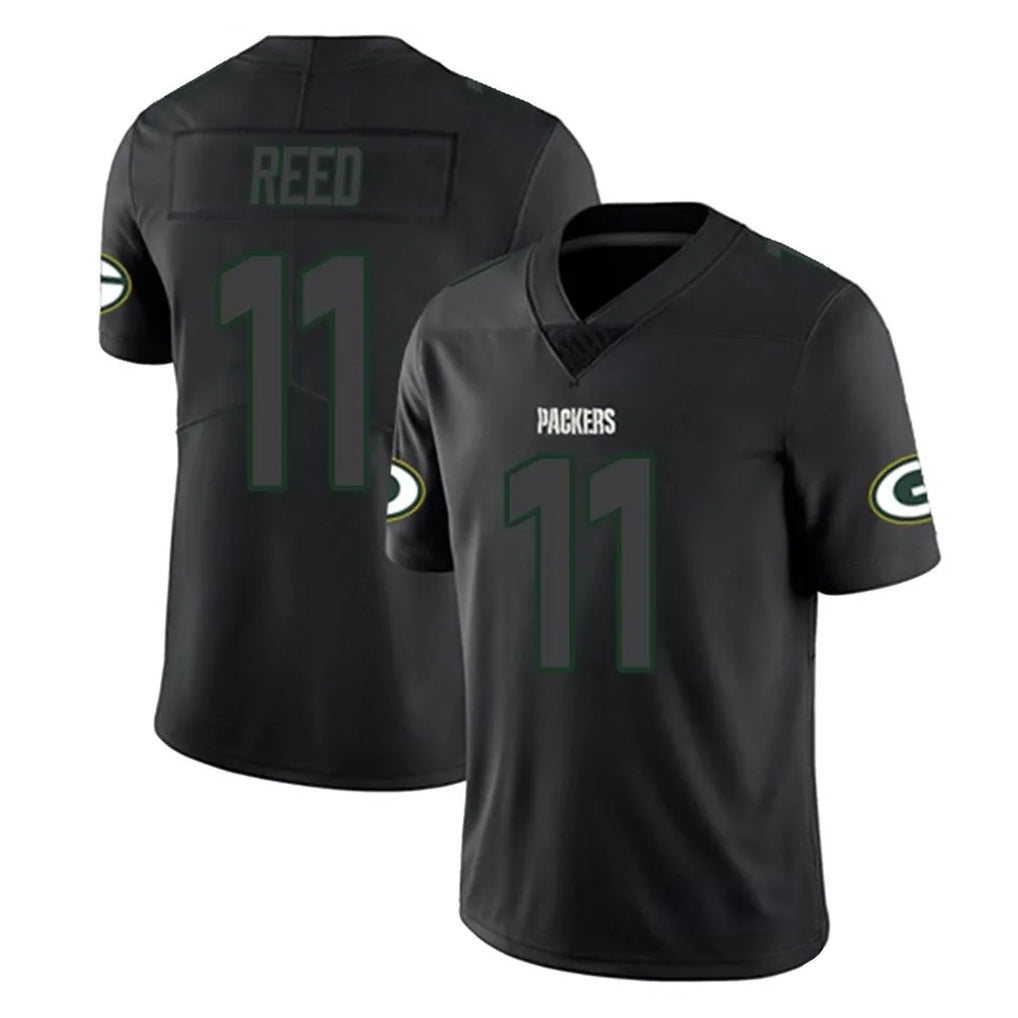 Vanessashop GB.Packers #11 Jayden Reed Player Black Impact Limited Home Game Stitched Jerseys