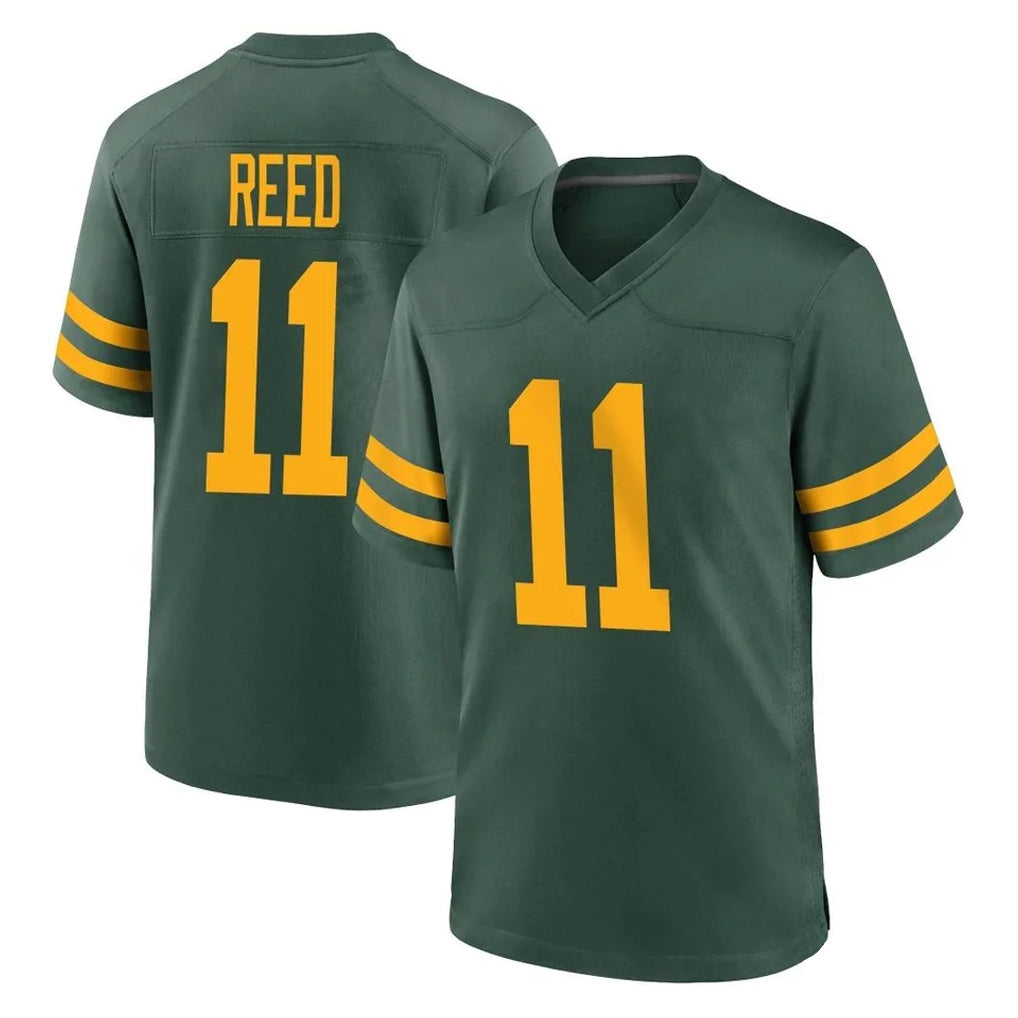 Vanessashop GB.Packers #11 Jayden Reed Player Green Alternate Home Game Stitched Jerseys