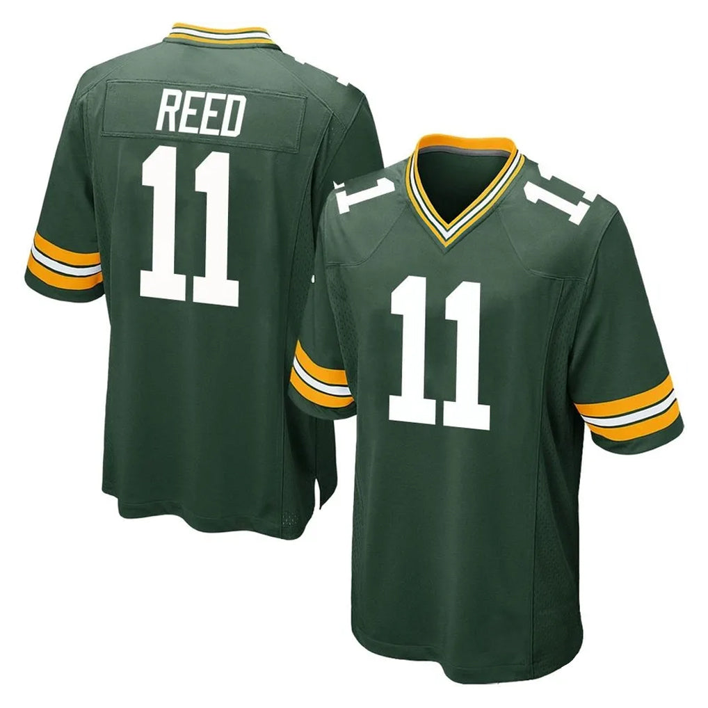 Vanessashop GB.Packers #11 Jayden Reed Player Green Home Game Stitched Jerseys