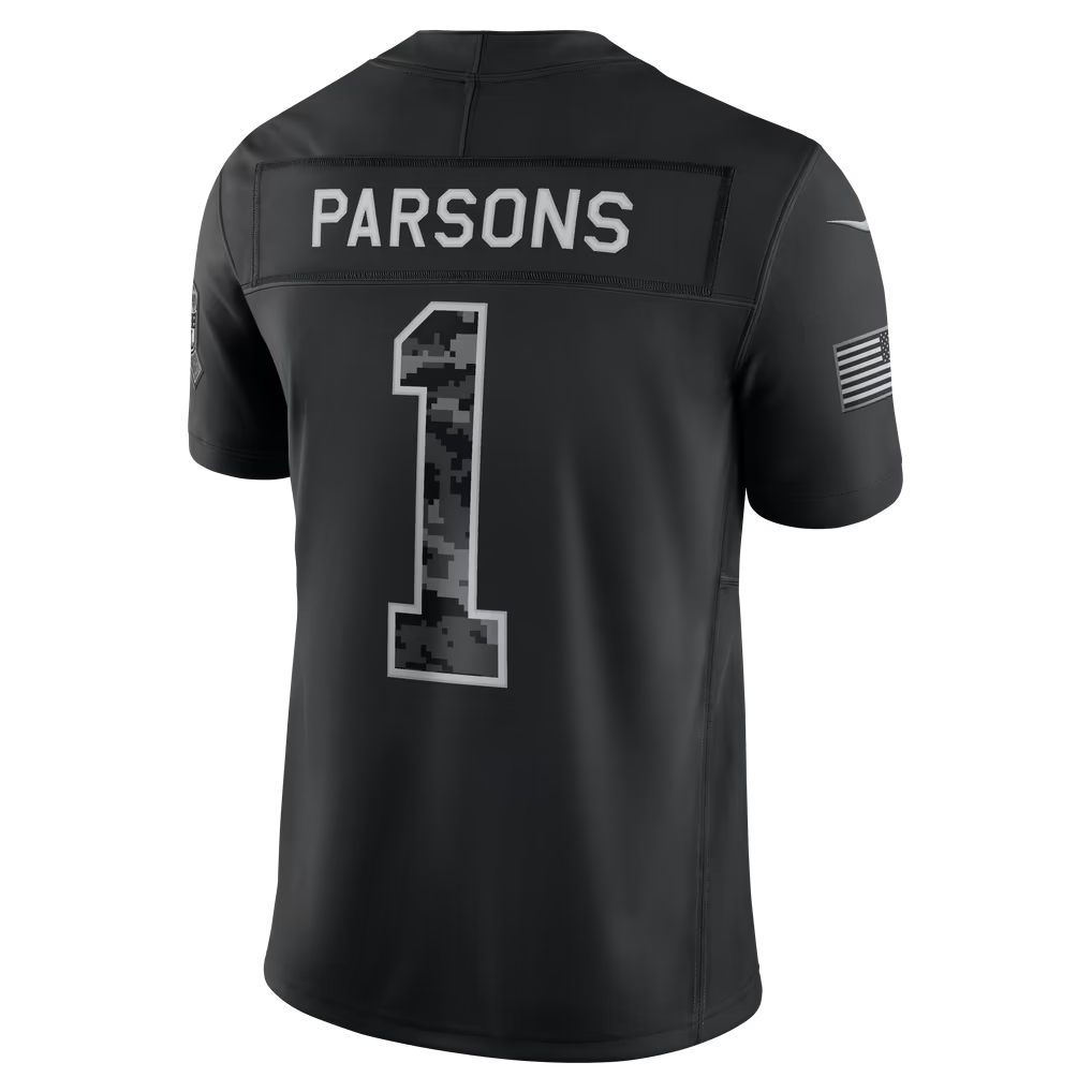 vanessashop  GB.Packers #1 Micah Parsons Black 2026 Salute to Service Stitched Limited Jersey