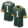 Vanessashop GB.Packers #1 Micah Parsons Player Green Home Game Stitched Jerseys