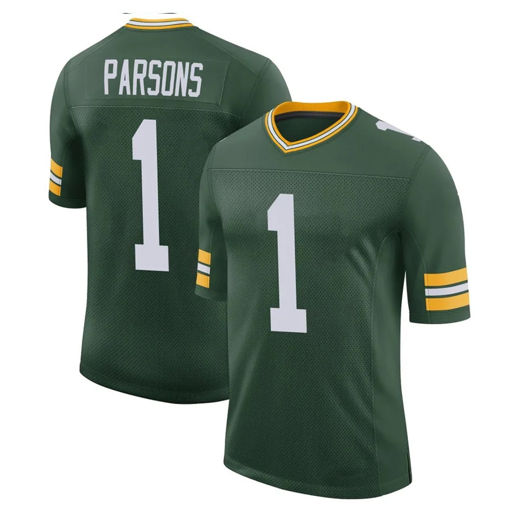 Vanessashop GB.Packers #1 Micah Parsons Player Green Limited Classic Home Game Stitched Jerseys