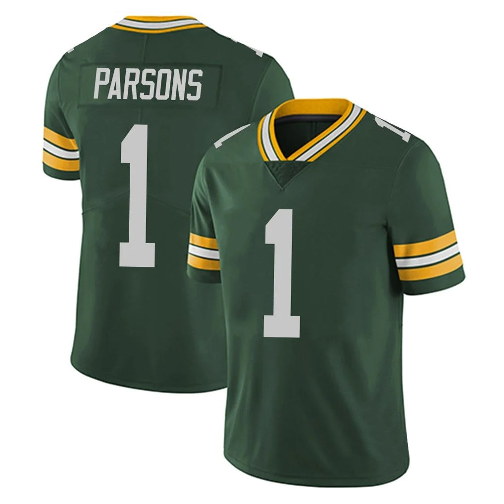 Vanessashop GB.Packers #1 Micah Parsons Player Green Vapor Untouchable Limited Home Game Stitched Jerseys