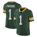 Vanessashop GB.Packers #1 Micah Parsons Player Green Vapor Untouchable Limited Home Game Stitched Jerseys