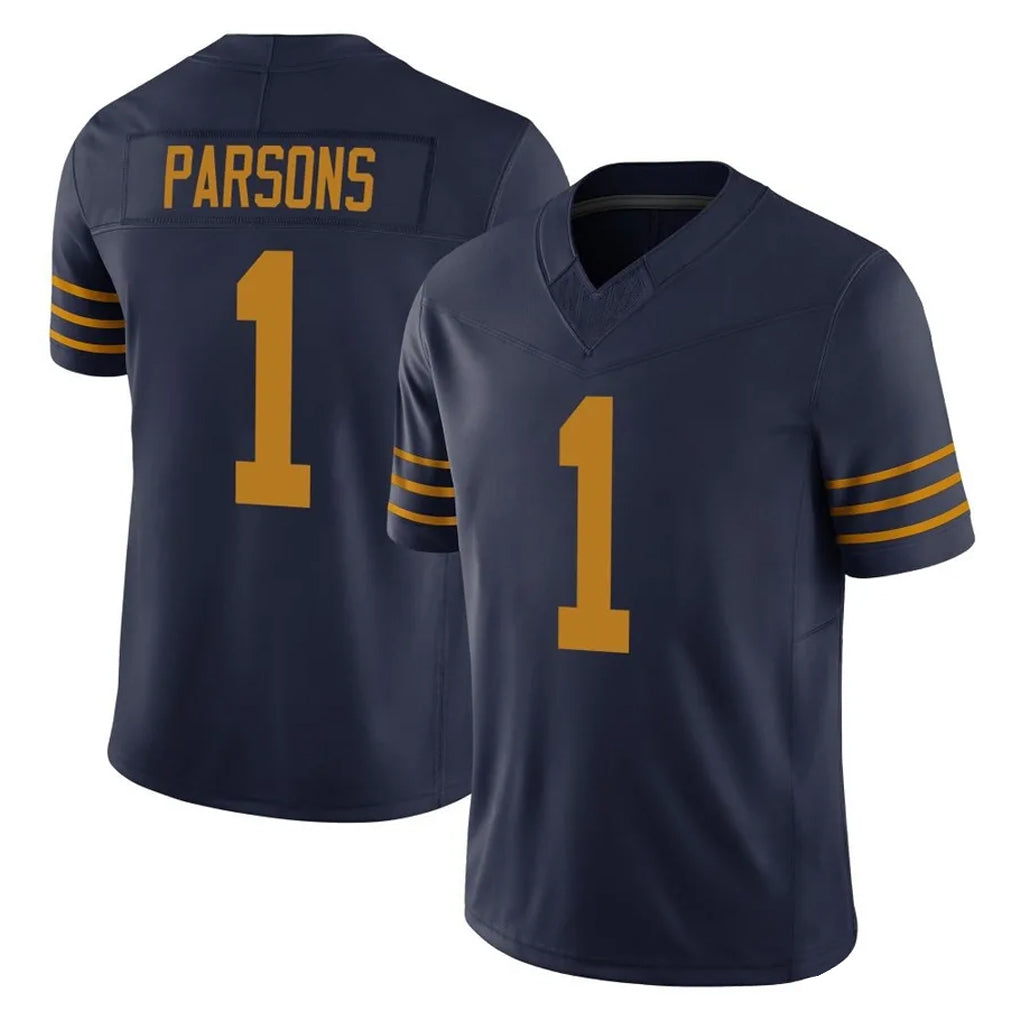 Vanessashop GB.Packers #1 Micah Parsons Player Navy The 1923 Classic Vapor F.U.S.E. Home Game Stitched Jerseys