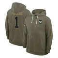Vanessashop GB.Packers #1 Micah Parsons Player Olive Salute to Service Pullover Hoodies Limited Stitched Jerseys