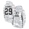 Vanessashop GB.Packers #29 Xavier McKinney Player Arctic Camo Salute to Service Hoodies Limited Game Stitched Jerseys