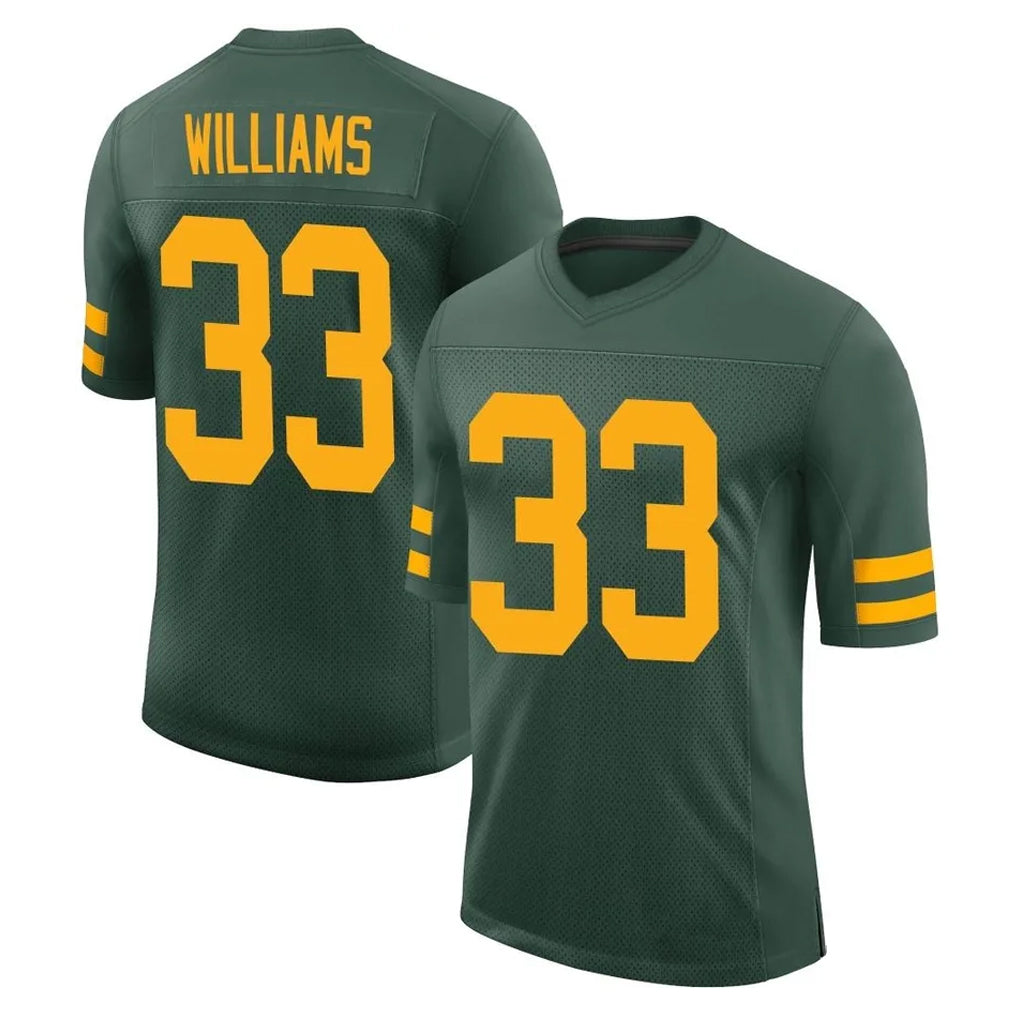 Vanessashop GB.Packers #33 Evan Williams Player Green Alternate Vapor Home Game Stitched Jerseys