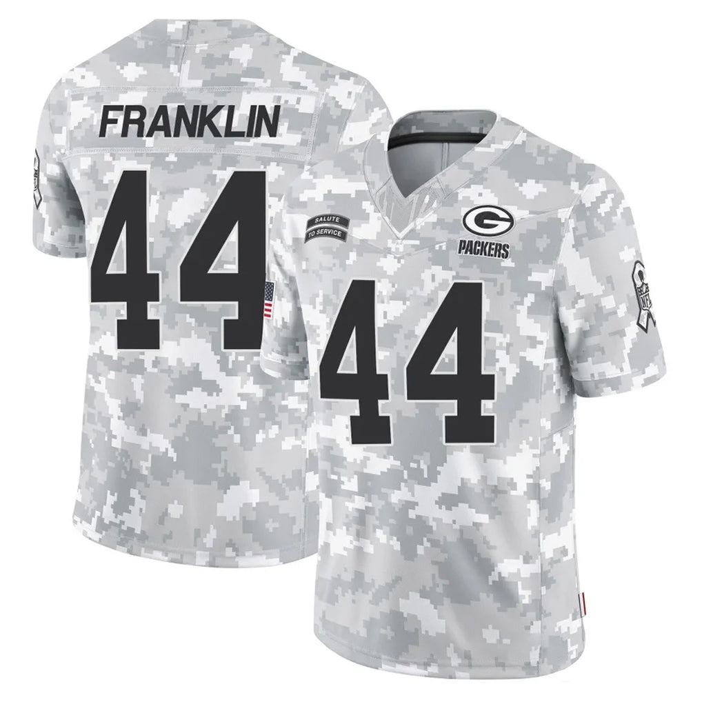 Vanessashop GB.Packers #44 Zaire Franklin Player Arctic Camo Salute To Service Limited Stitched Jerseys