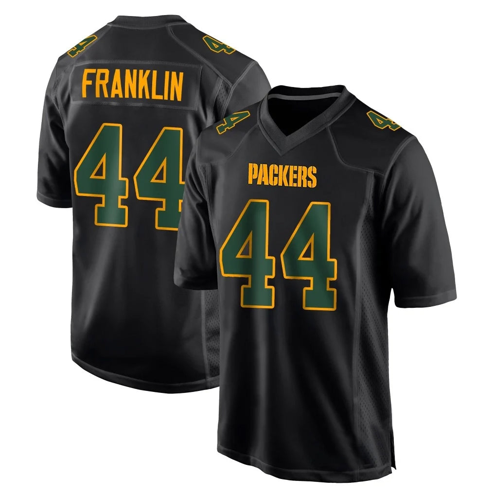 Vanessashop GB.Packers #44 Zaire Franklin Player Black Fashion Home Game Stitched Jerseys