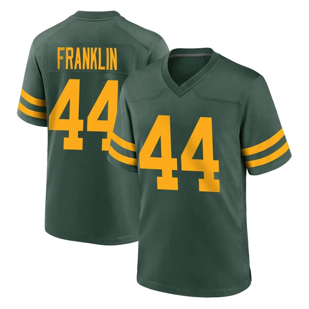 Vanessashop GB.Packers #44 Zaire Franklin Player Green Alternate Home Game Stitched Jerseys