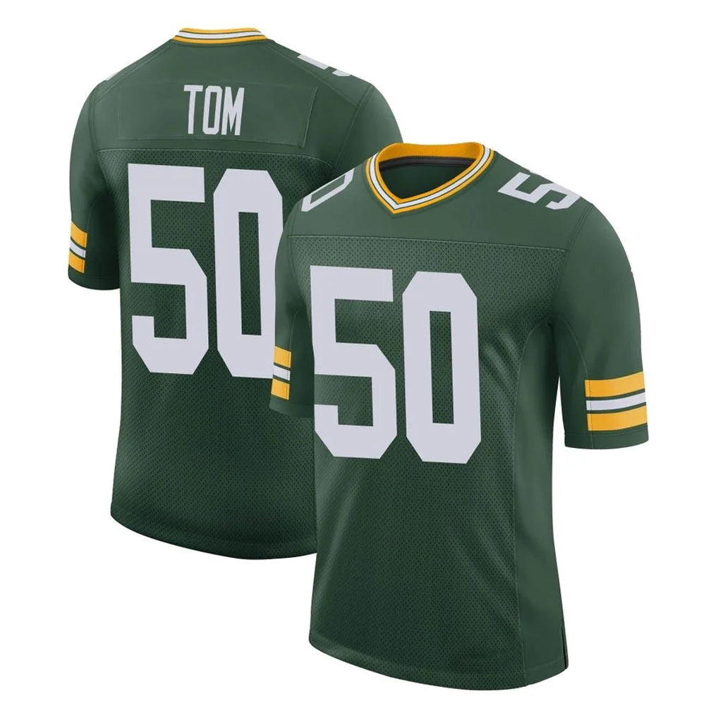 Vanessashop GB.Packers #50 Zach Tom Player Green Limited Classic Home Game Stitched Jerseys