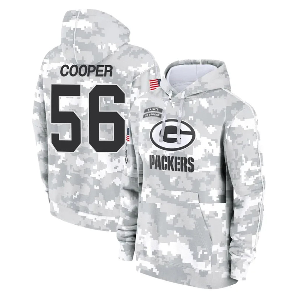 Vanessashop GB.Packers #56 Edgerrin Cooper Player Arctic Camo Salute to Service Hoodies Limited Game Stitched Jerseys