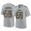 Vanessashop GB.Packers #56 Edgerrin Cooper Player Gray Atmosphere Fashion Home Game Stitched Jerseys