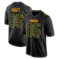 Vanessashop GB.Packers #85 Tucker Kraft Player Black Fashion Home Game Stitched Jerseys