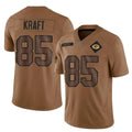 Vanessashop GB.Packers #85 Tucker Kraft Player Brown Salute To Service Limited Stitched Jerseys