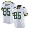 Vanessashop GB.Packers #85 Tucker Kraft Player White Vapor Untouchable Limited Home Game Stitched Jerseys