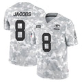 Vanessashop GB.Packers #8 Josh Jacobs Player Arctic Camo Salute To Service Limited Stitched Jerseys
