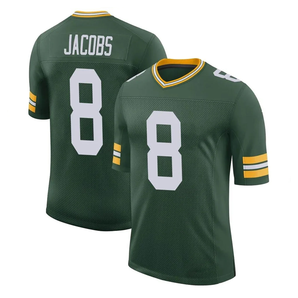 Vanessashop GB.Packers #8 Josh Jacobs Player Green Limited Classic Home Game Stitched Jerseys