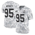 Vanessashop GB.Packers #95 Devonte Wyatt Player Arctic Camo Salute To Service Limited Stitched Jerseys