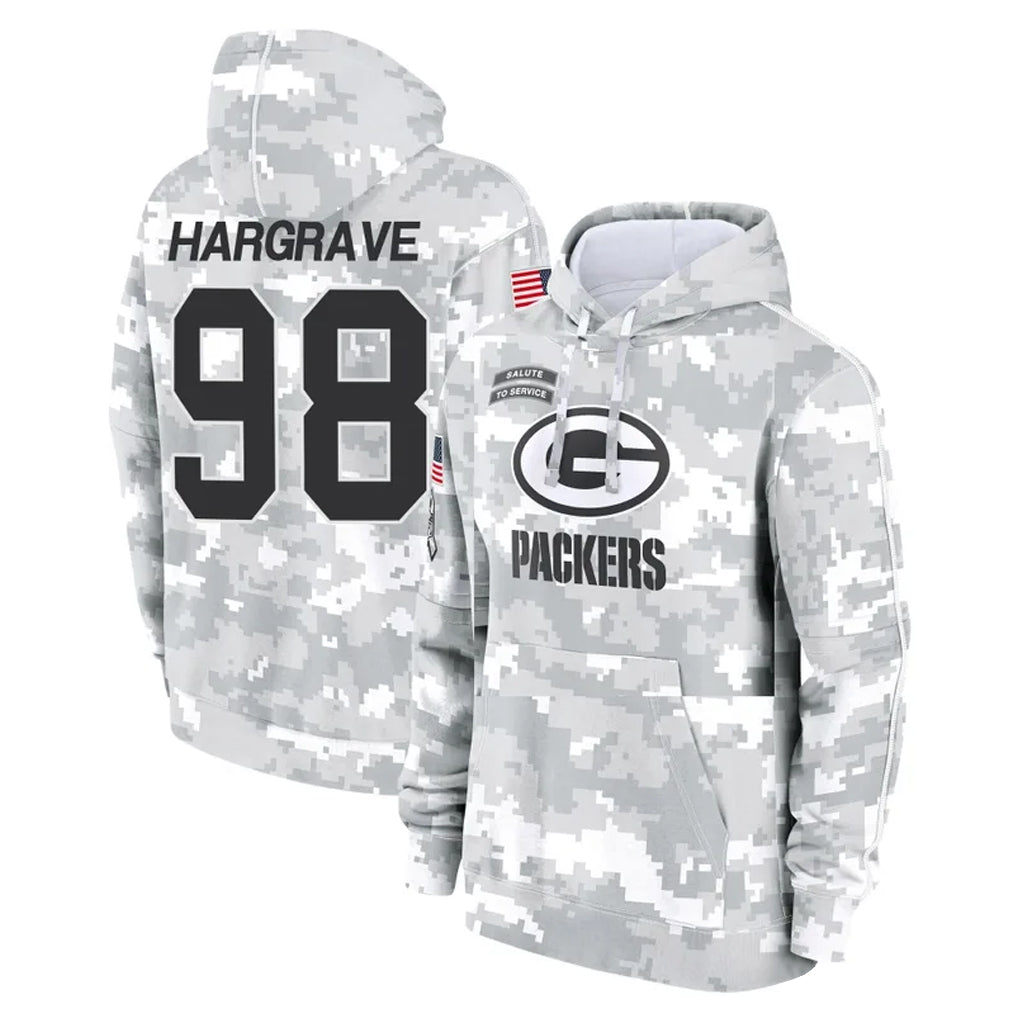 Vanessashop GB.Packers #98 Javon Hargrave Player Arctic Camo Salute To Service Limited Stitched Jerseys