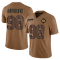 Vanessashop GB.Packers #98 Javon Hargrave Player Brown Salute To Service Limited Stitched Jerseys