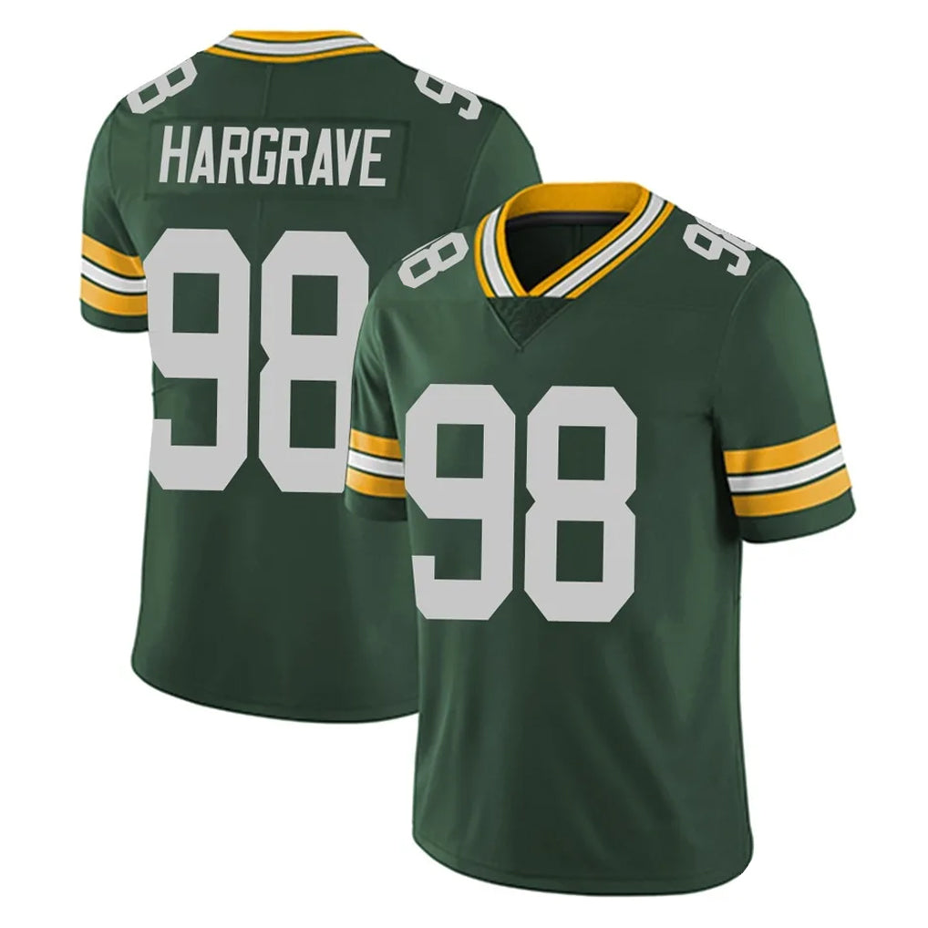 Vanessashop GB.Packers #98 Javon Hargrave Player Green Vapor Untouchable Limited Home Game Stitched Jerseys