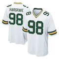 Vanessashop GB.Packers #98 Javon Hargrave Player White Home Game Stitched Jerseys